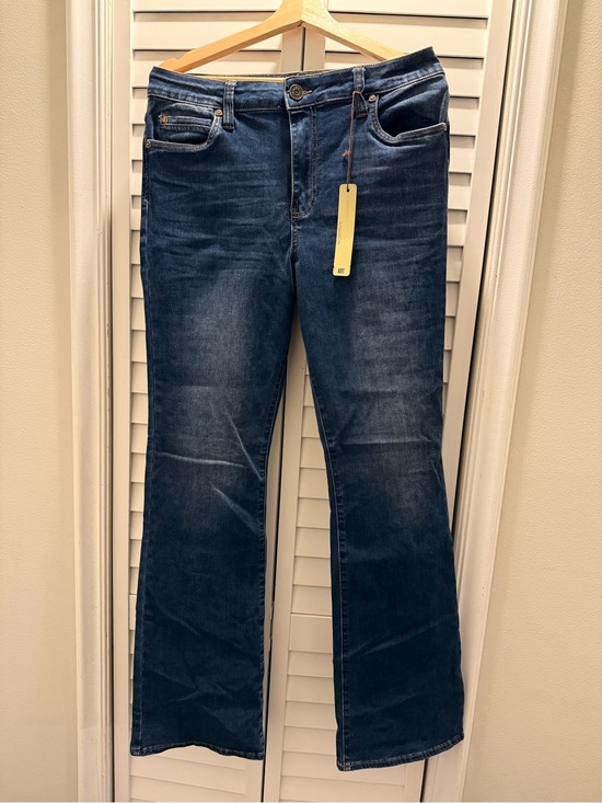 Kut from the Kloth Denim - Kut from the Kloth Dark Blue Flared Wide Leg Jeans